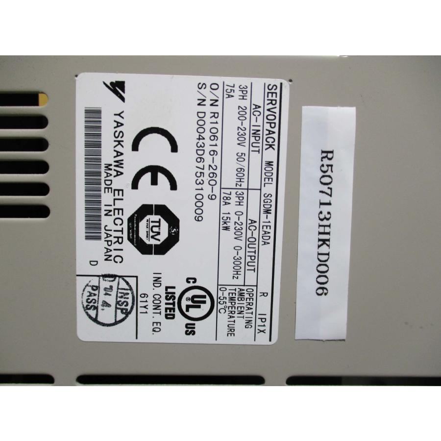 中古 YASKAWA/安川電機 サーボドライバー SGDM-1EADA(R50713HKD006