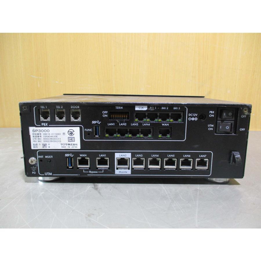 中古 サクサ UTM一体型 IP-PBX SP3000(R50713HPD012 中古 サクサ UTM一体型 IP-PBX SP3000(R50713HPD012
