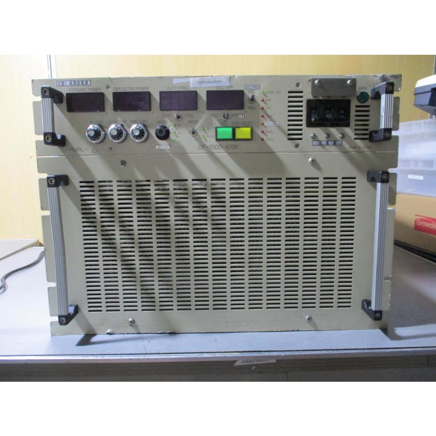 中古 PEARL KOGYO CF-1500-400K CE RF電源 200VAC 5KVA 400KHZ 1500W