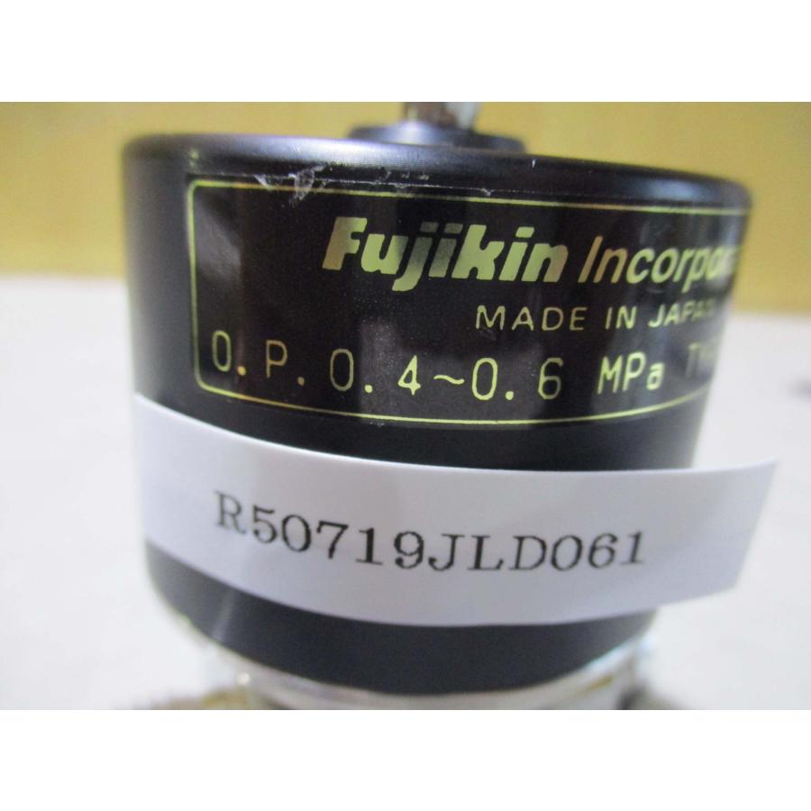中古 Fujikin N.C. 316L 0.4~0.6 MPa バルブ(R50719JLD061