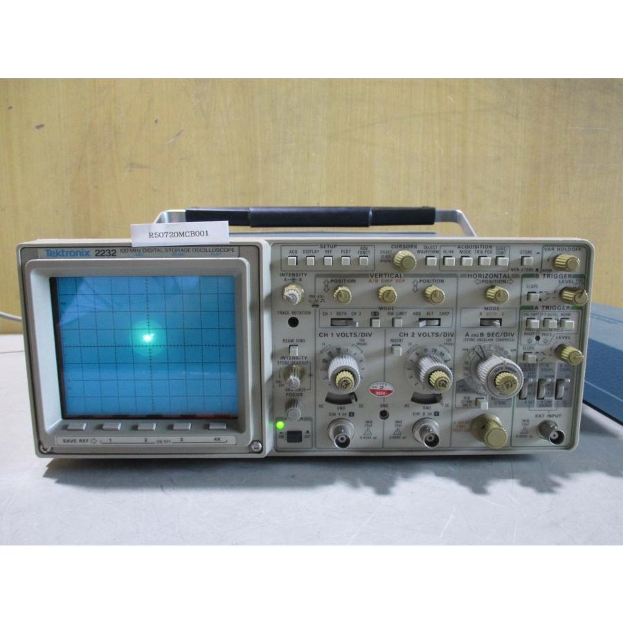 中古 TEKTRONIX 2232 100MHz DIGITAL STORAGE OSCILLOSCOPE 通電 中古 TEKTRONIX 2232 100MHz DIGITAL STORAGE OSCILLOSCOPE 通電