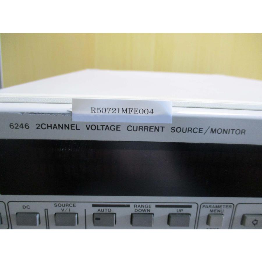中古 ADCMT 6246 2CHANNEL VOLTAGE CURRENT SOURCE/MONITOR 直流 中古 ADCMT 6246 2CHANNEL VOLTAGE CURRENT SOURCE/MONITOR 直流
