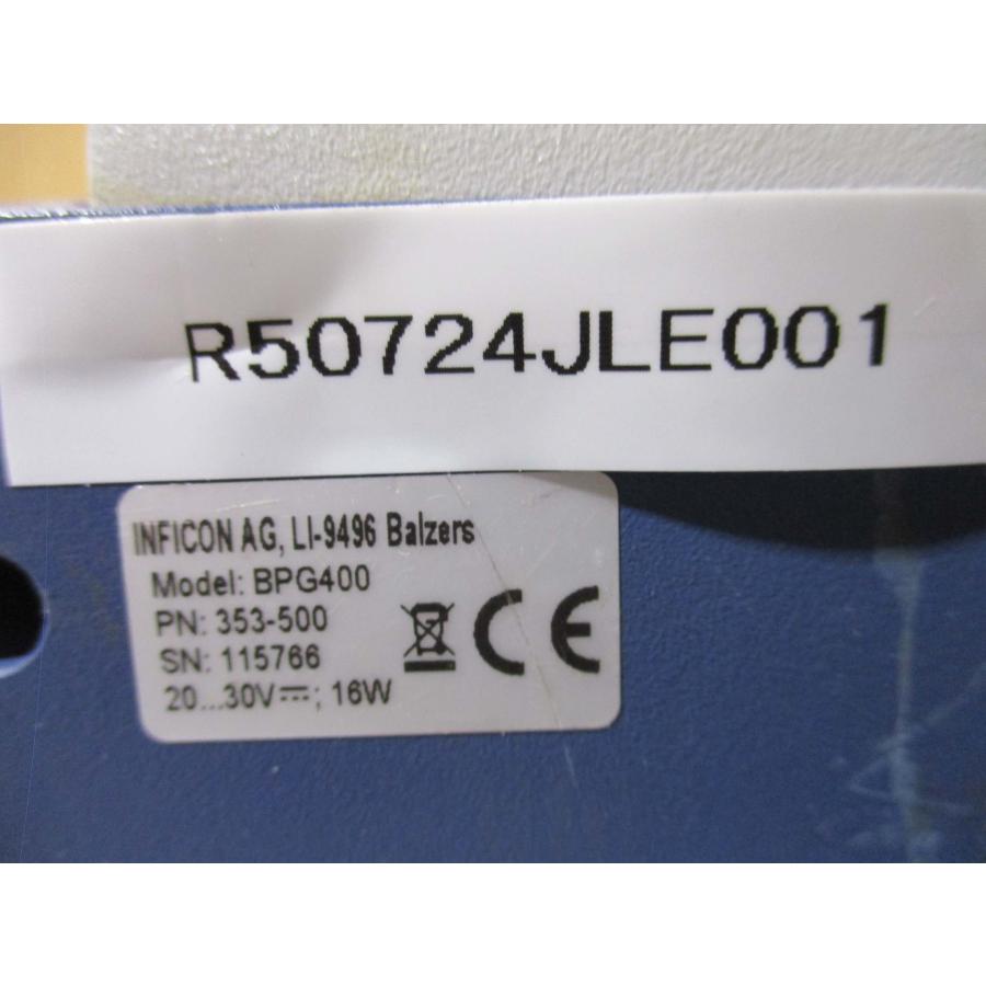 中古 INFICON 熱陰極電離・ピラニ真空計 BPG400(R50724JLE001 