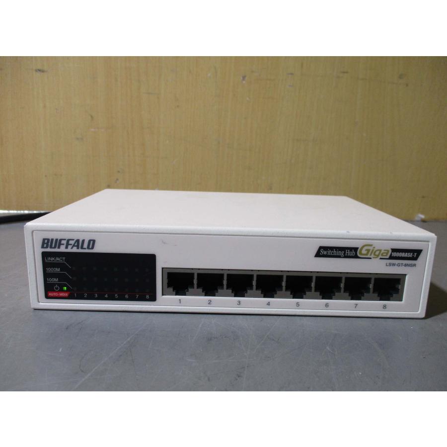 中古BUFFALO LSW-GT-8NSR 8ポート ギガビット スイッチングハブ