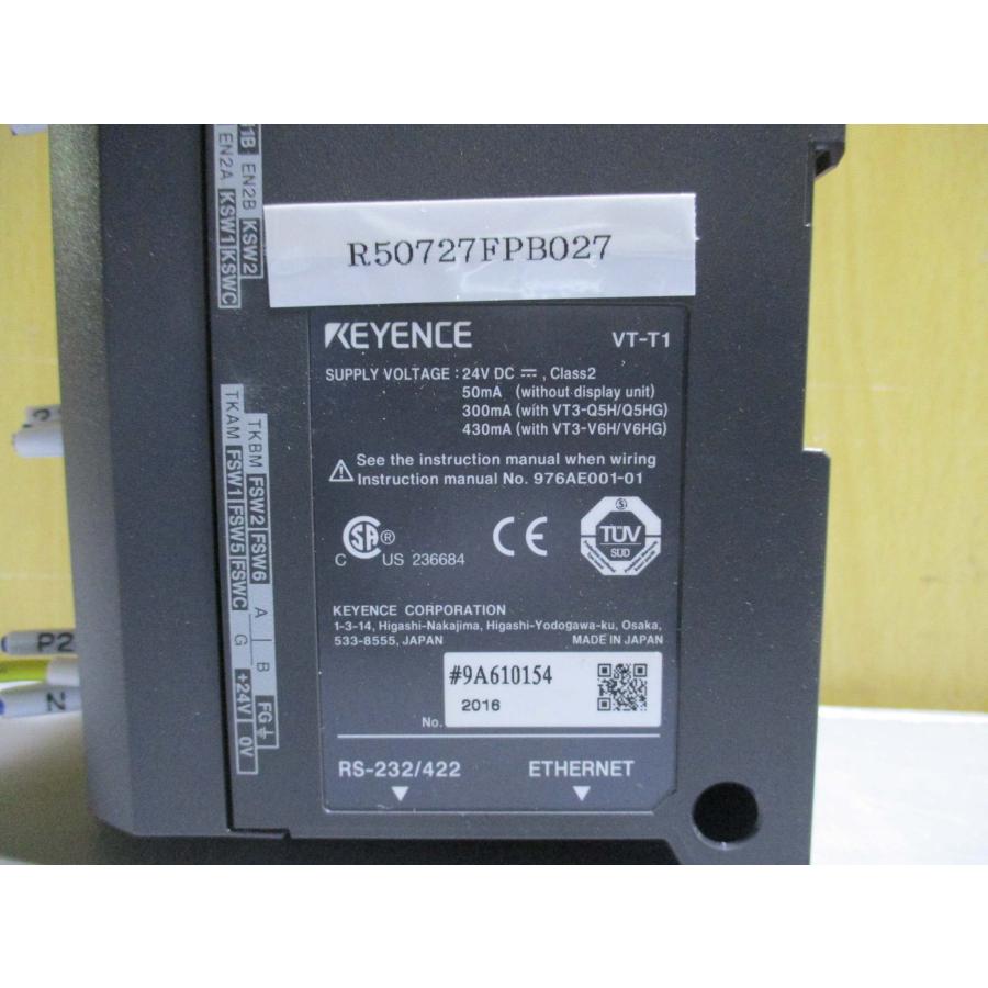 中古KEYENCE VT-T1 脱着機能付き中継端子台ユニット(R50727FPB027