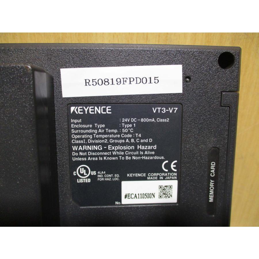 中古 KEYENCE VT3-V7 7型 VGA TFTカラー タッチパネル ＜通電OK