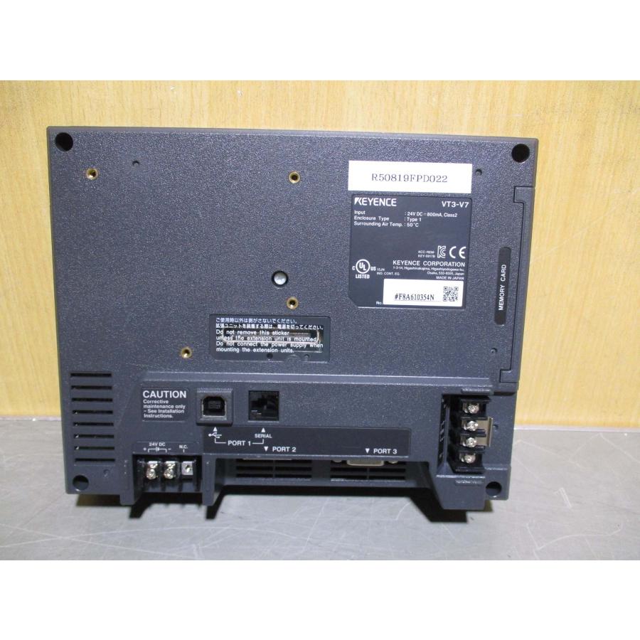 キーエンス 7型 VGA TFTカラー タッチパネル VT3-V7（未使用に近い 