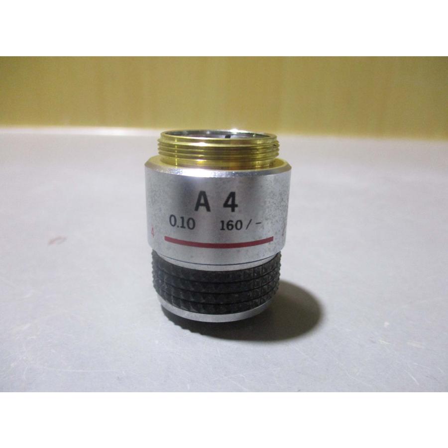 中古 OLYMPUS オリンパス顕微鏡 対物レンズ A 4 0.10 160