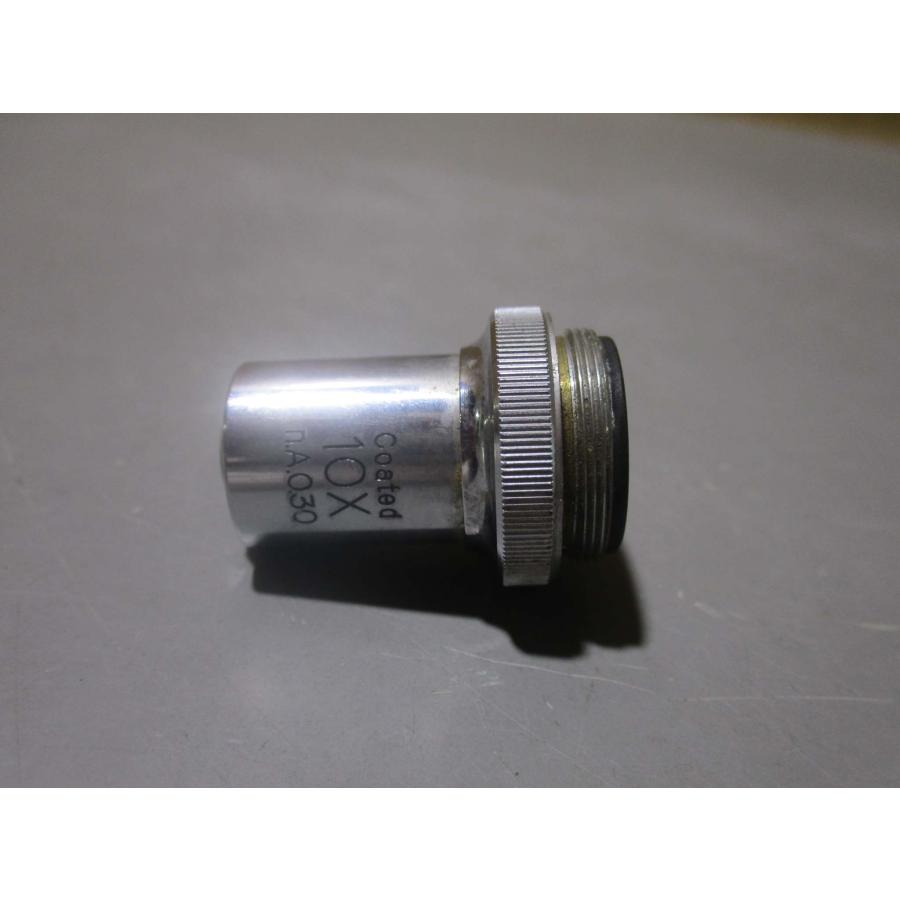 中古 UNION COATED 10X N.A.0.30 顕微鏡 対物レンズ(R50825AA-D-B101