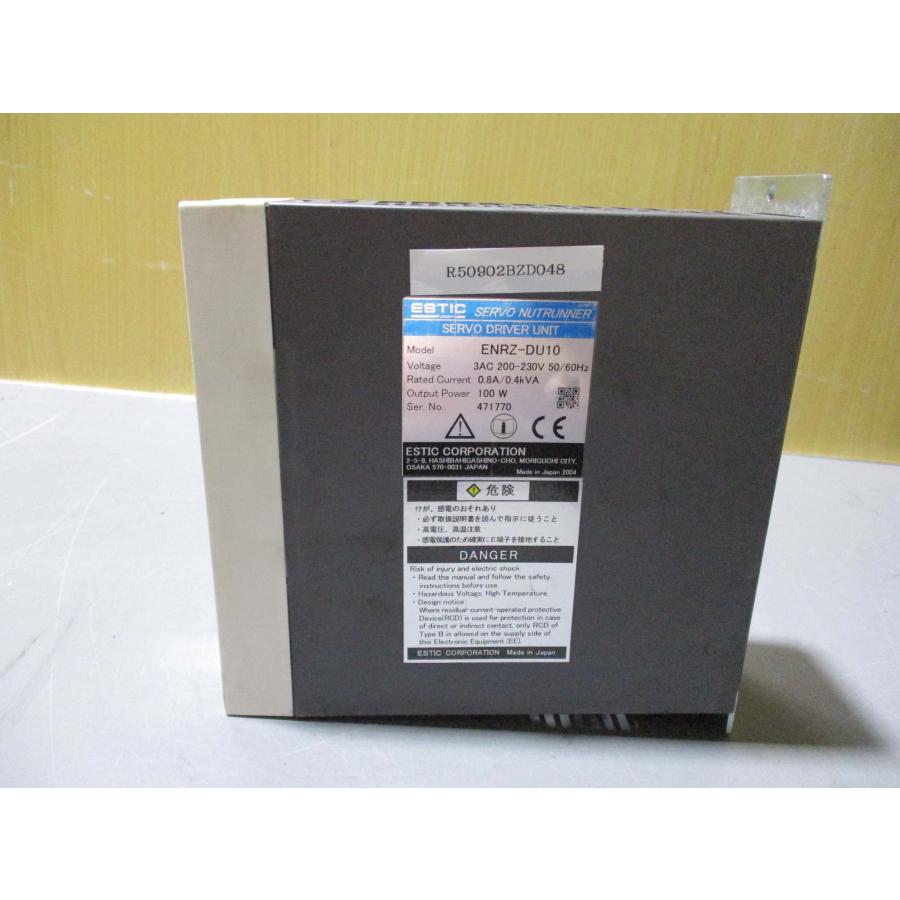 中古 ESTIC SERVO NUTRUNNER DRIVER UNIT ENRZ-DU10 100W(R50902BZD048 ...