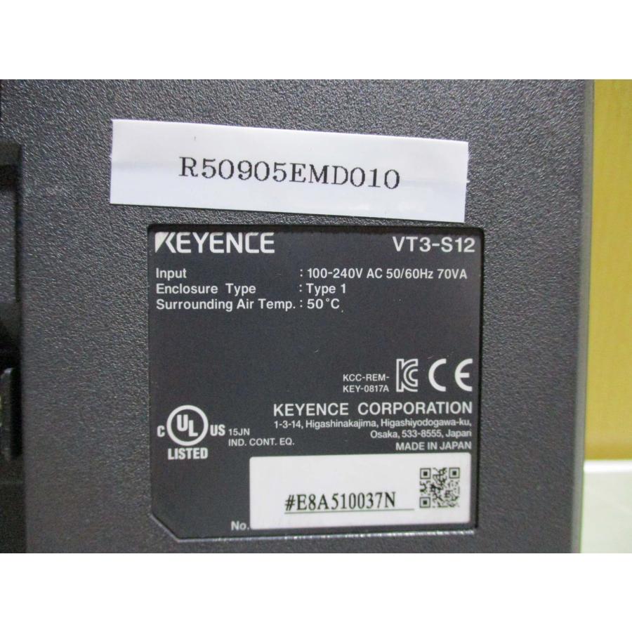 中古 KEYENCE VT3-S12 タッチパネル 通電OK(R50905EMD010