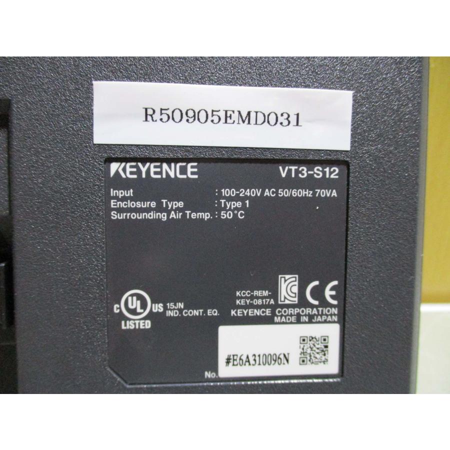 中古 KEYENCE VT3-S12 タッチパネル 通電OK(R50905EMD031