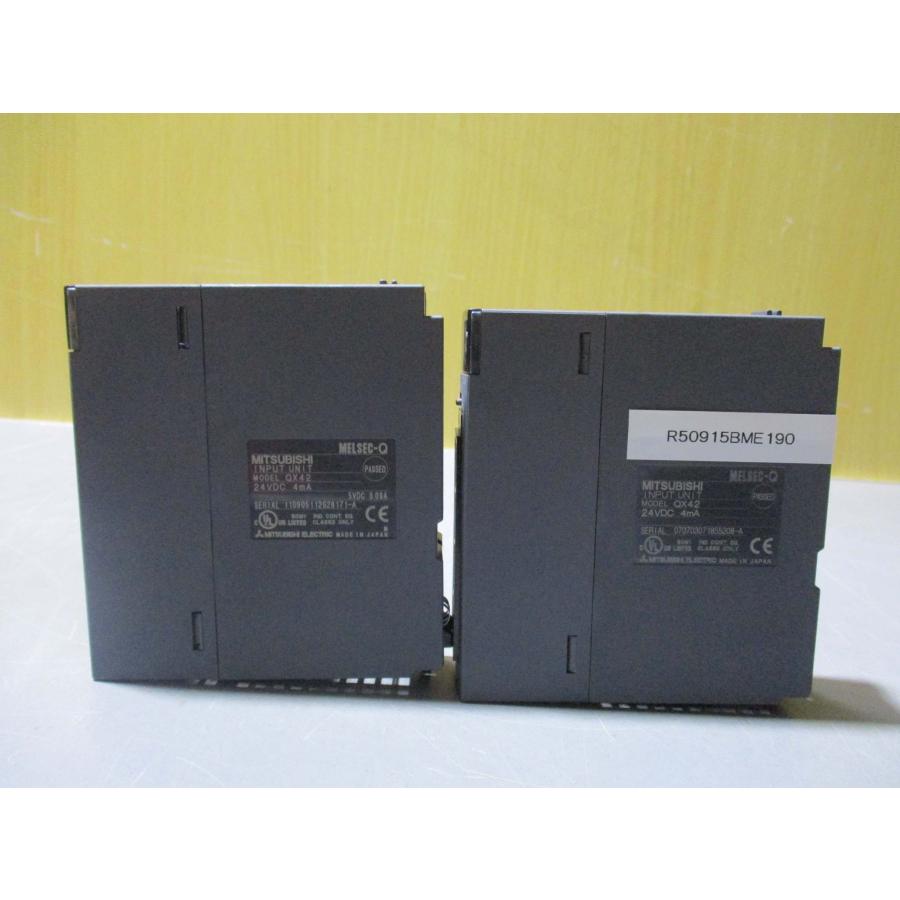中古 MITSUBISHI MELSE-Q INPUT UNIT QX42 入力ユニット 2個