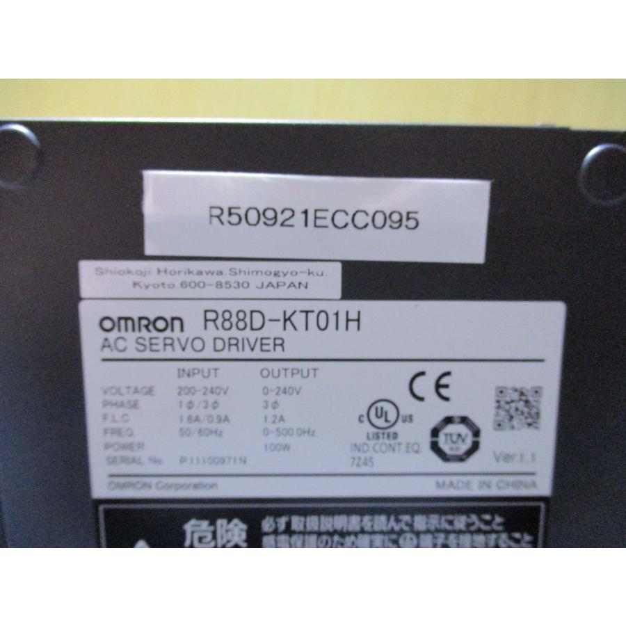 中古 OMRON R88D-KT01H サーボモータ ドライバ(R50921ECC095