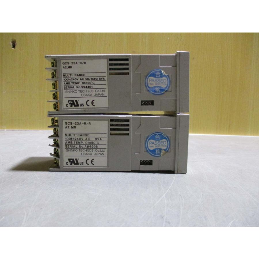 中古 SHINKO GCS-23A-R/R 温度調節器マルチレンジ 24V AC/DC 2個 中古 SHINKO GCS-23A-R/R 温度調節器マルチレンジ 24V AC/DC 2個
