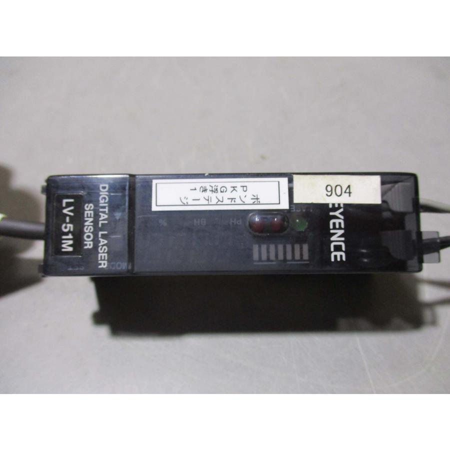 中古 KEYENCE DIGITAL LASER SENSOR LV-51M/LV-H100 T＆R デジタル