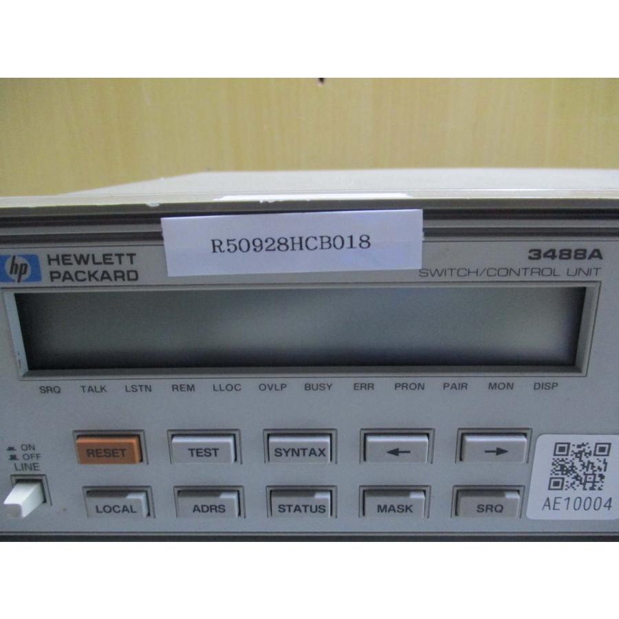 【希少】hp スイッチコントロールユニット SWITCH 3488A Keysight (Agilent/HP) 3488A Switch/Control Unit