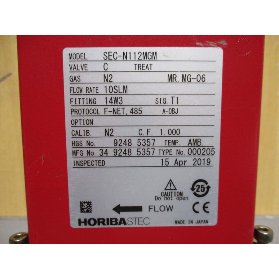 中古 HORIBA STEC SEC-N112MGM Mass Flow Controller (R50930JAD037)｜growdetradingltd｜05