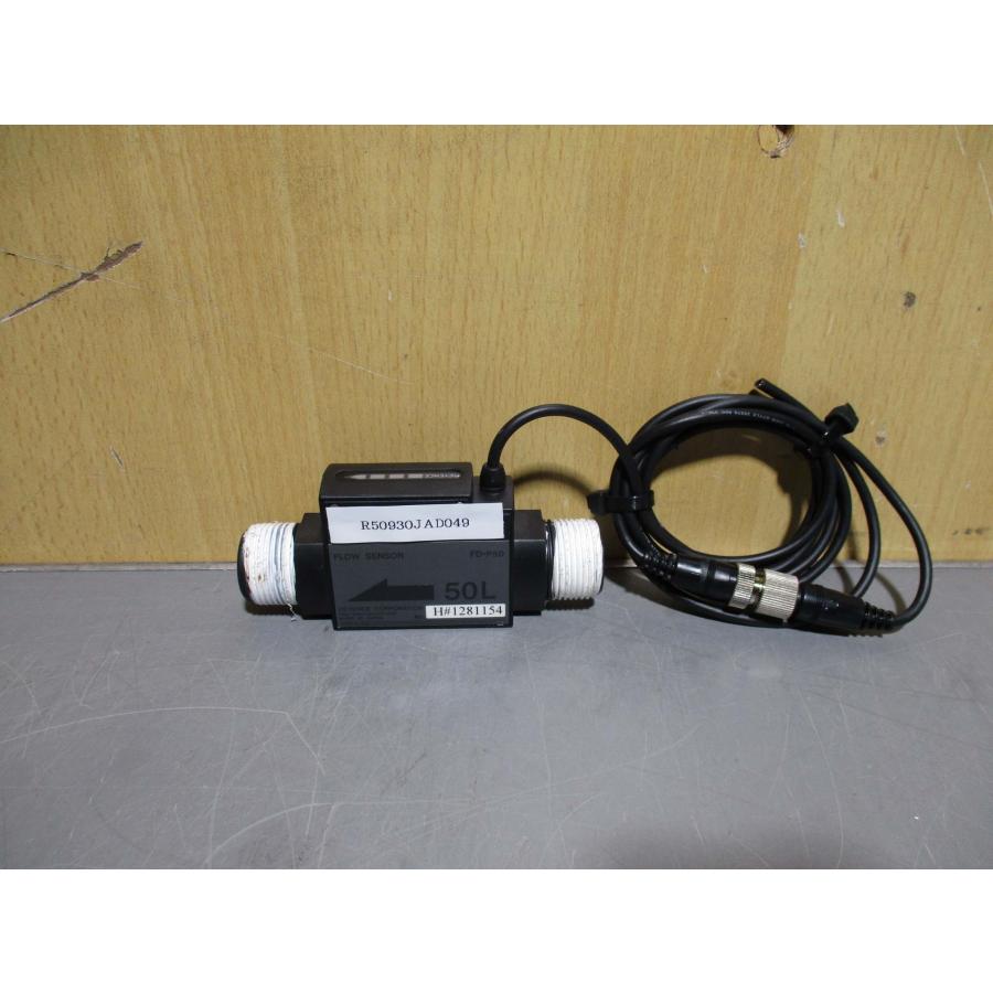 中古 KEYENCE FLOW SENSOR FD-P50 アンプ分離型デジタル流量 中古 KEYENCE FLOW SENSOR FD-P50 アンプ分離型デジタル流量