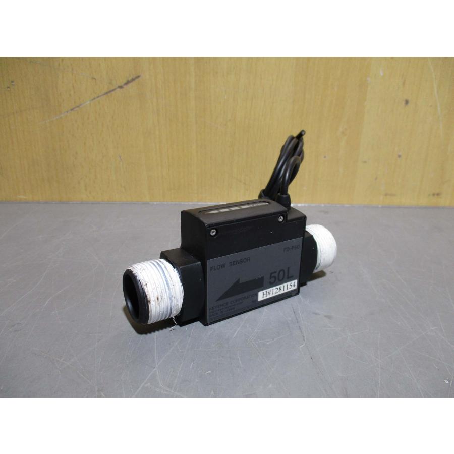 中古 KEYENCE FLOW SENSOR FD-P50 アンプ分離型デジタル流量 中古 KEYENCE FLOW SENSOR FD-P50 アンプ分離型デジタル流量