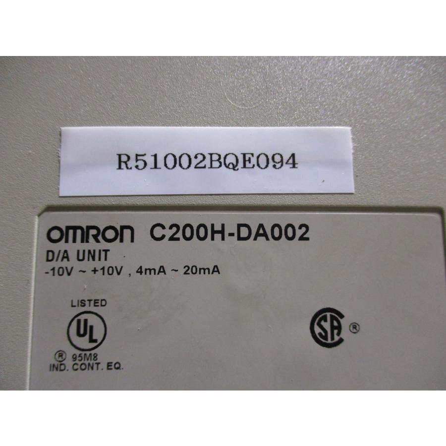 中古 OMRON D/A UNIT C200H-DA002 アナログ出力ユニット 中古 OMRON D/A UNIT C200H-DA002 アナログ出力ユニット