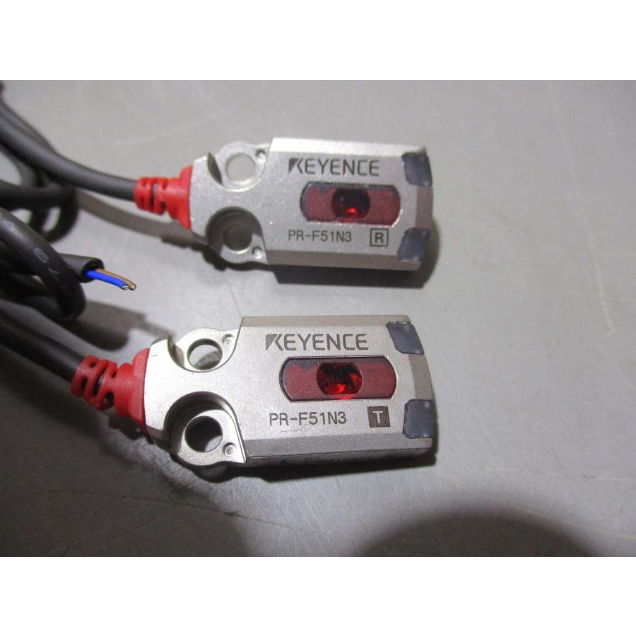 中古 KEYENCE PR-F51N3 フラット透過型超小型アンプ内蔵光電 中古 KEYENCE PR-F51N3 フラット透過型超小型アンプ内蔵光電