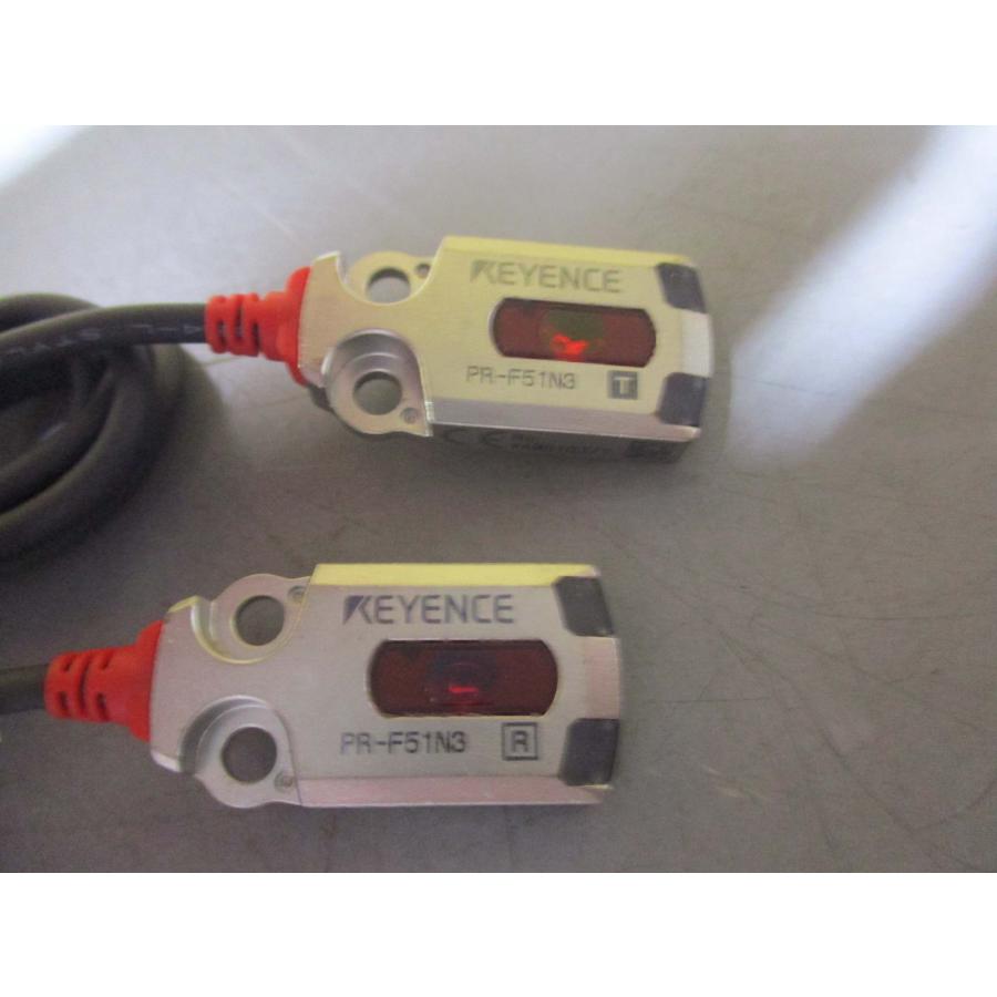中古 KEYENCE PR-F51N3 T/ Rフラット透過型超小型アンプ内蔵光電 中古 KEYENCE PR-F51N3 T/ Rフラット透過型超小型アンプ内蔵光電