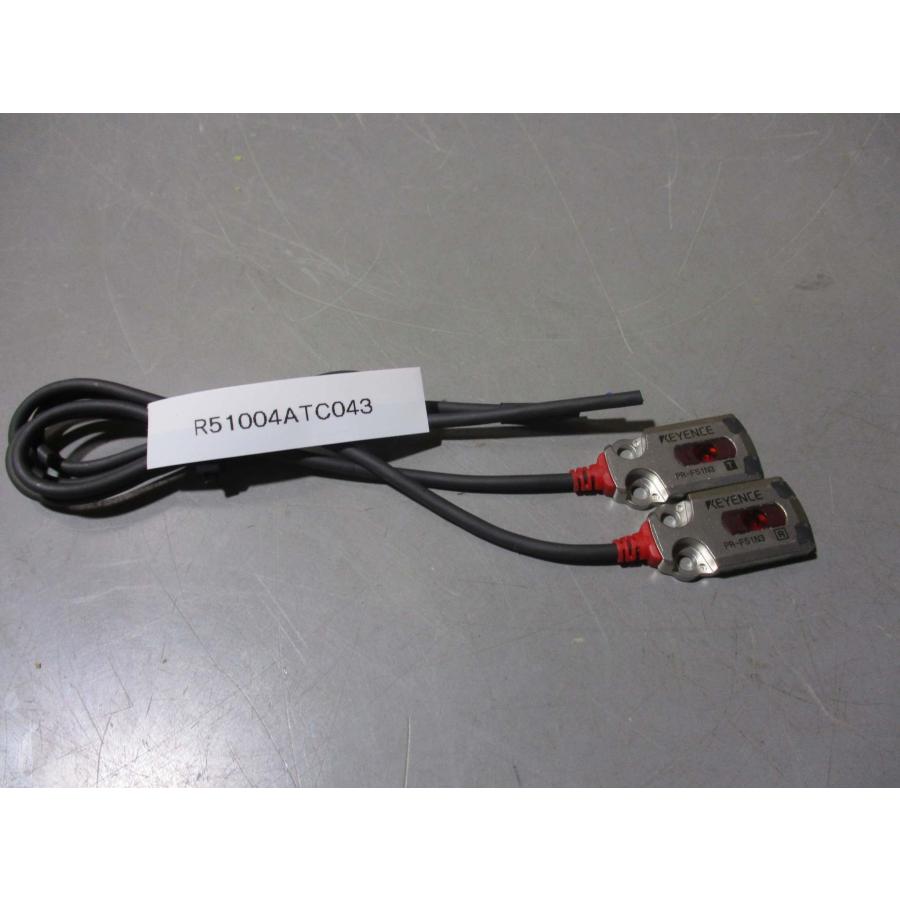 中古 KEYENCE PR-F51N3 T/ Rフラット透過型超小型アンプ内蔵光電