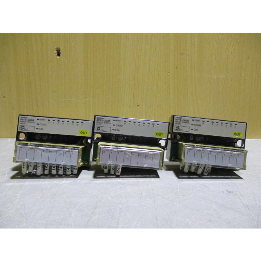 中古 OMRON REMOTE TERMINAL SRT1-OD08 3個 (R51102BDF039