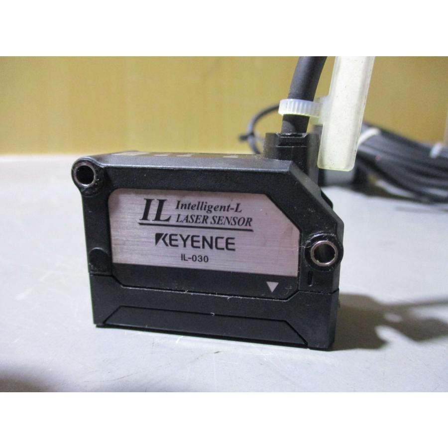 中古KEYENCE IL-030 レーザー変位センサー/ IL-1000 レーザアプリ