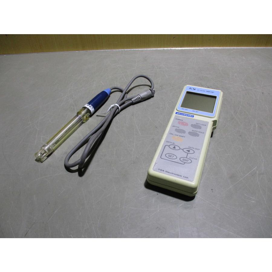 中古 東亜電波工業 HM-14P ガラス電極式水素イオン濃度計 pH0-14 / pH