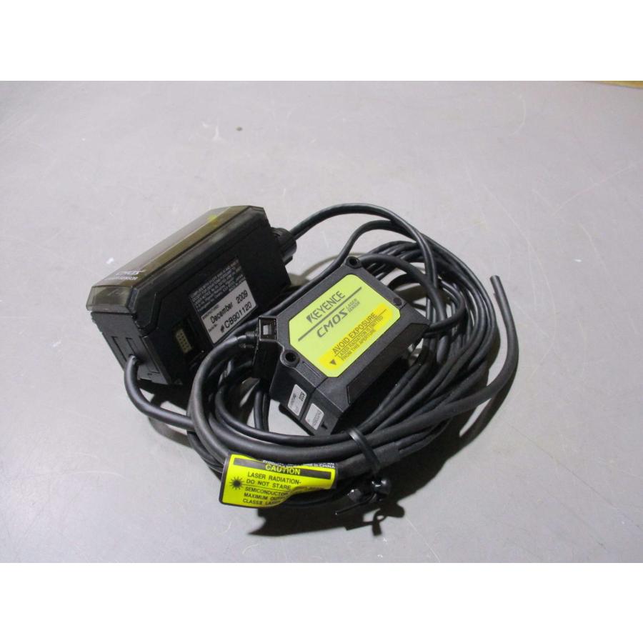 中古 KEYENCE CMOS LASER SENSOR GV-22/GV-H130 レーザセンサ セット