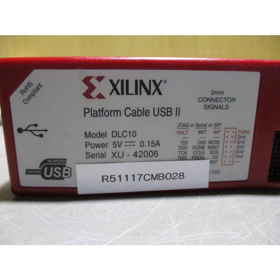 中古 USB XILINX PLATFORM CABLE USB II DLC10 プラットフォーム ケーブル USB II