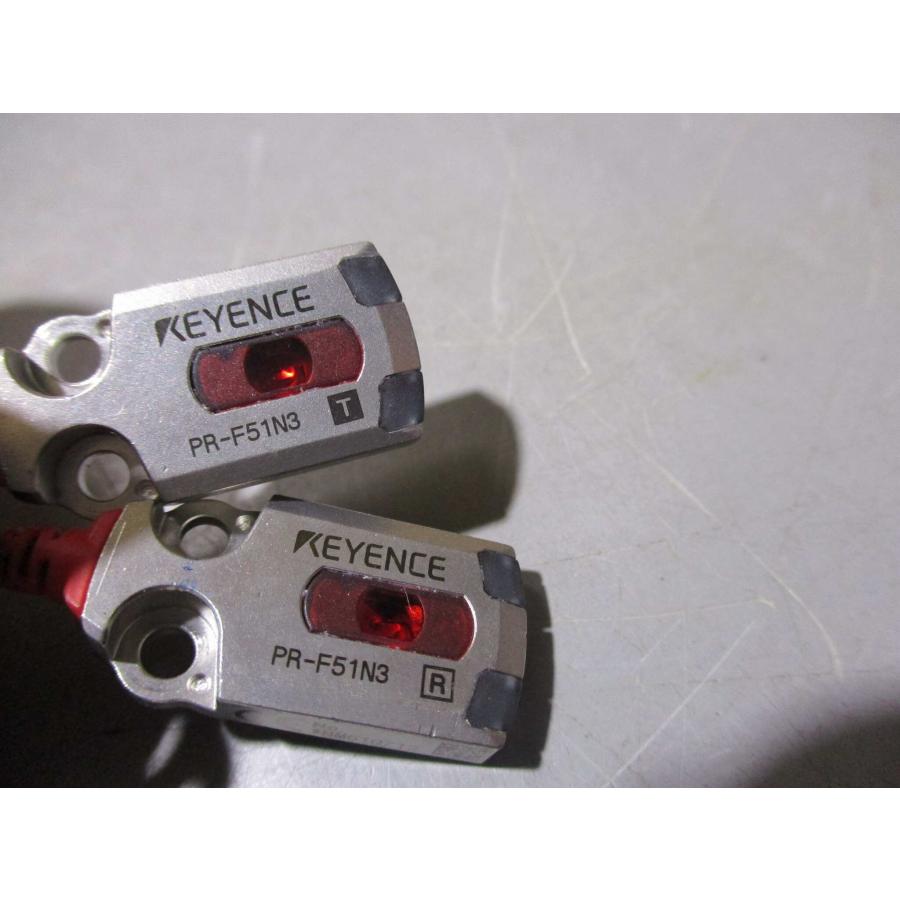 中古Keyence PR-F51N3 Flat Transmissive Miniature Photoelectric