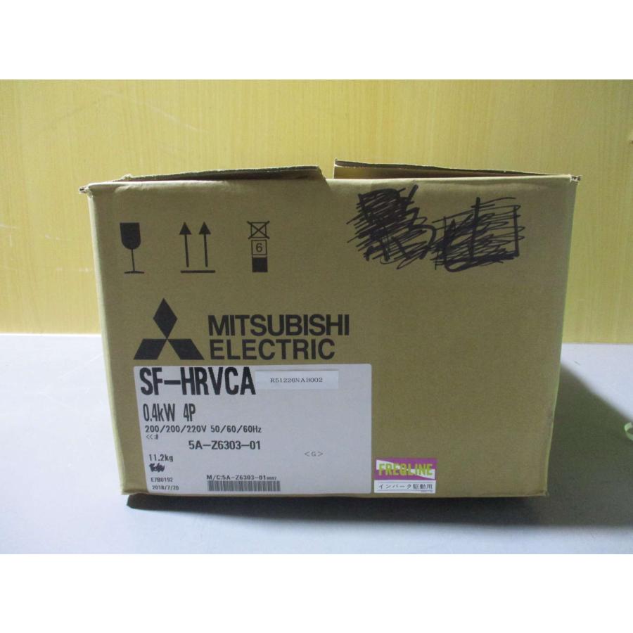 新古 MITSUBISHI SF-HRVCA インダクションモータ 400V-4P-0.75kW (R51226NAB002)_8