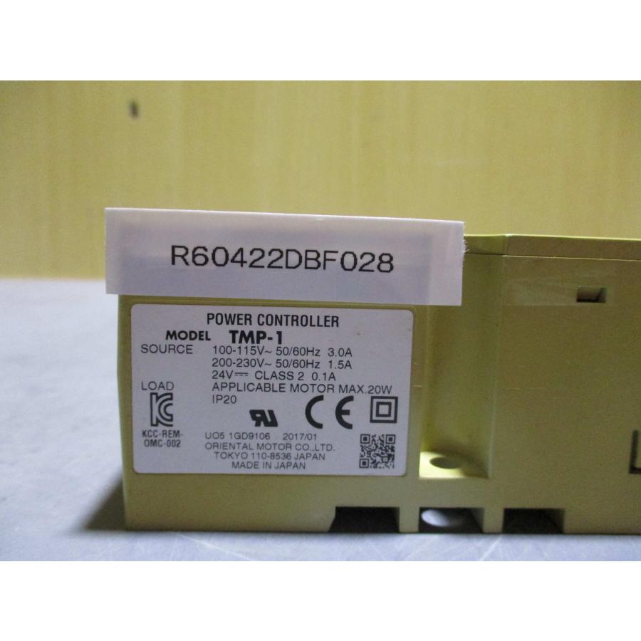 中古 ORIENTAL MOTOR POWER CONTROLLER TMP1 パワーコントローラー (R60422DBF028