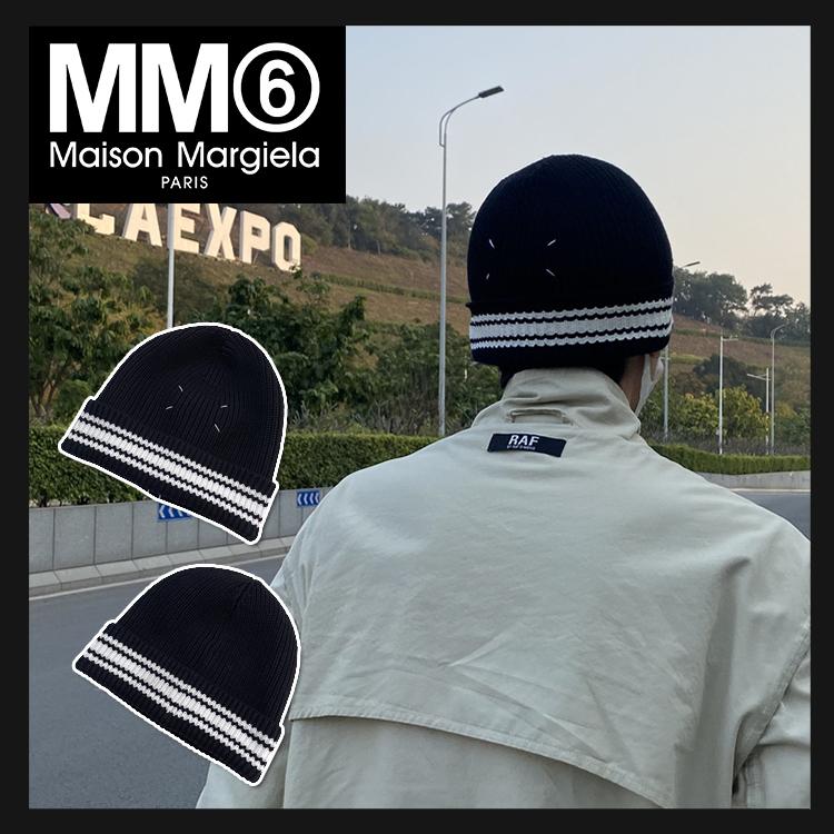 定期入れの Mm6 暖かい 防寒 無地 シンプル 小物 おしゃれ ニットキャップ 冬 秋 ニット レディース ニット帽 エムエムシックス Margiela Maison Mm6 ニット帽 エムエムシックス Margiela Maison 帽子 Digitory Com