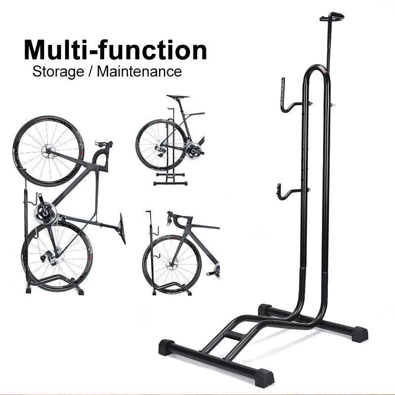 マウンテンバイク用3in 1自転車フロアパーキングラックスタンド屋内ガレージ収納バイク修理スタンドメンテナンスホルダーラック|growing0909|02