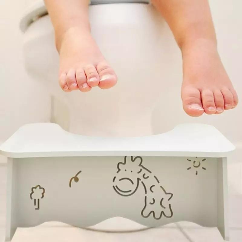 22正規激安 トイレ用 木製プラスチックボード U字型 踏み台 キリン柄 足跡柄 子供 大人 Materialworldblog Com