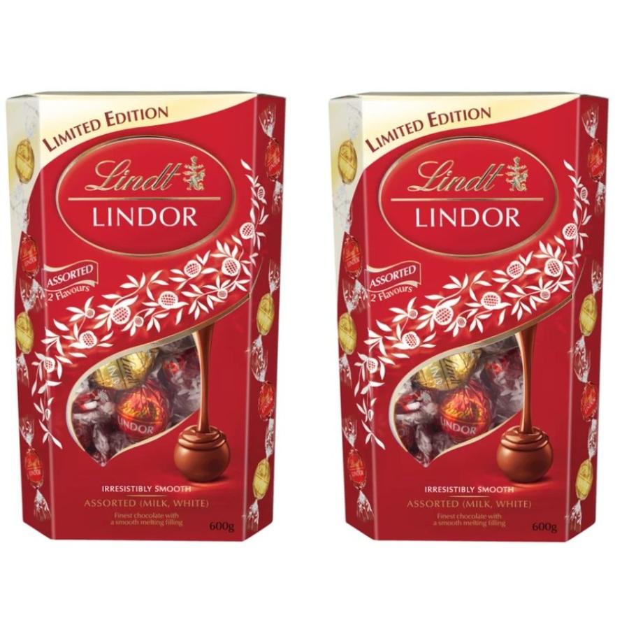 LINDOR リンツ リンドール レッドアソート 大容量600グラム×2箱セット