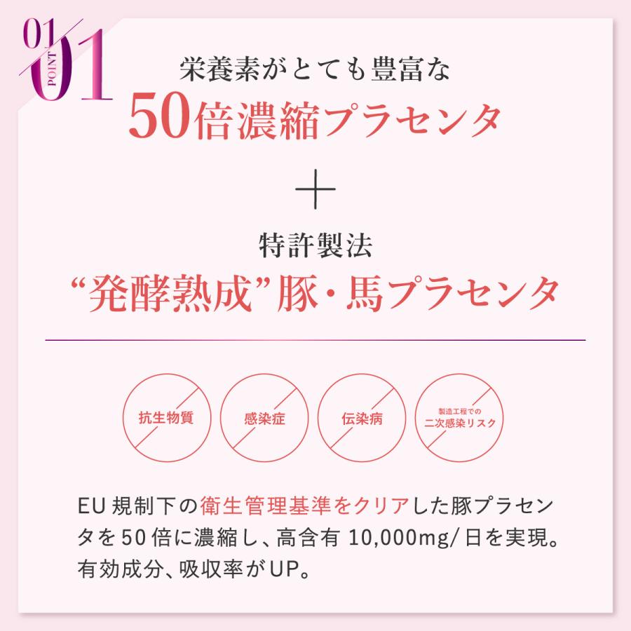 ヒアルロン酸 サプリ 飲む美容 超低分子ヒアルロン酸 × 50倍濃縮プラセンタ 10,000mg/日 セラミド PUREHADA 一日2粒目安｜growth-cv｜08