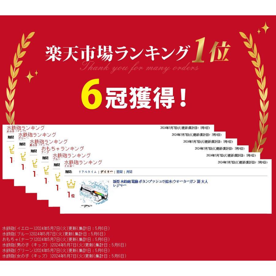 水鉄砲 電動 電動水鉄砲 強力 電動ウォーターガン 自動給水 高速連発 防水設計 水遊び 水合戦 夏祭り 夏休み 海水浴 お風呂 プール 川遊び 家庭用 子供 大人｜growthgrowth｜07