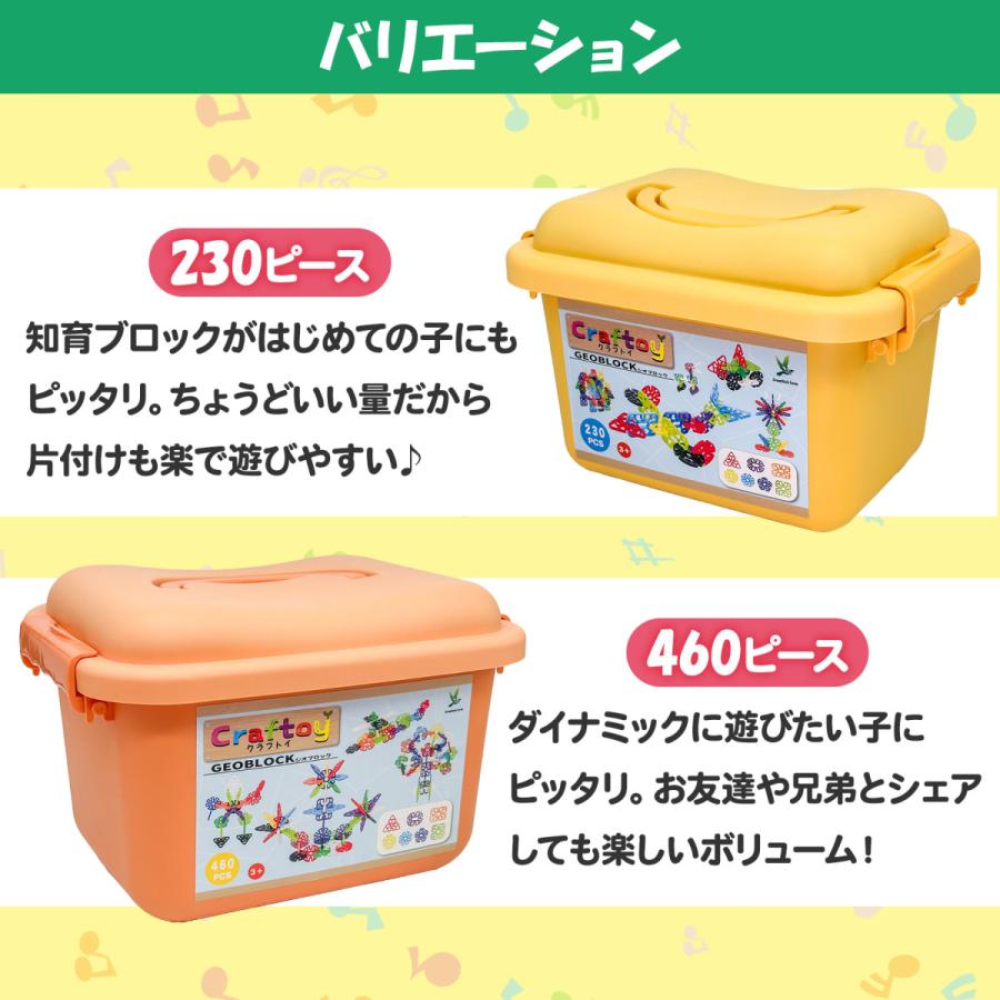 Craftoy GEOBLOCK ブロック おもちゃ 3歳 4歳 5歳 6歳 (ジオ