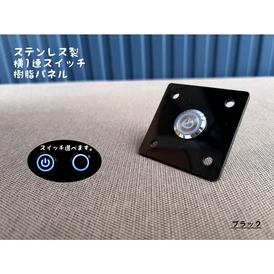 横1連 ステンレス製 防水スイッチ IP67 オルタネイト 樹脂パネルセット