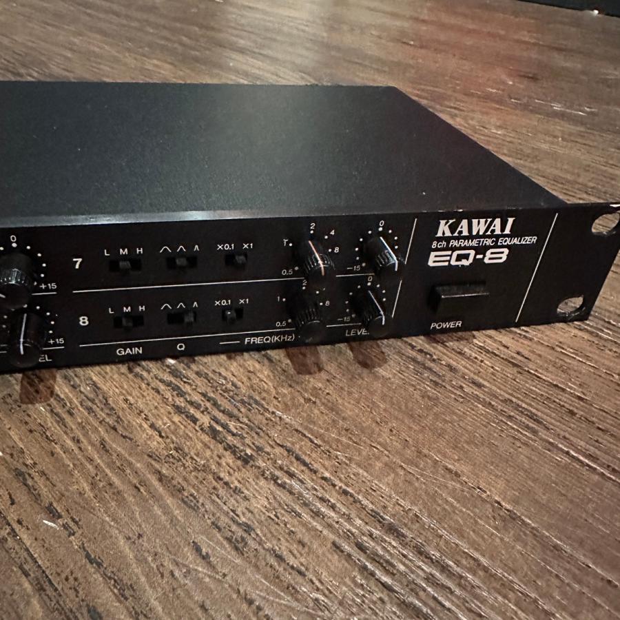 パラメトリックイコライザー 8ch KAWAI EQ-8 1Uラック KAWAI Kawai EQ-8 Equalizer イコライザー カワイ -a015