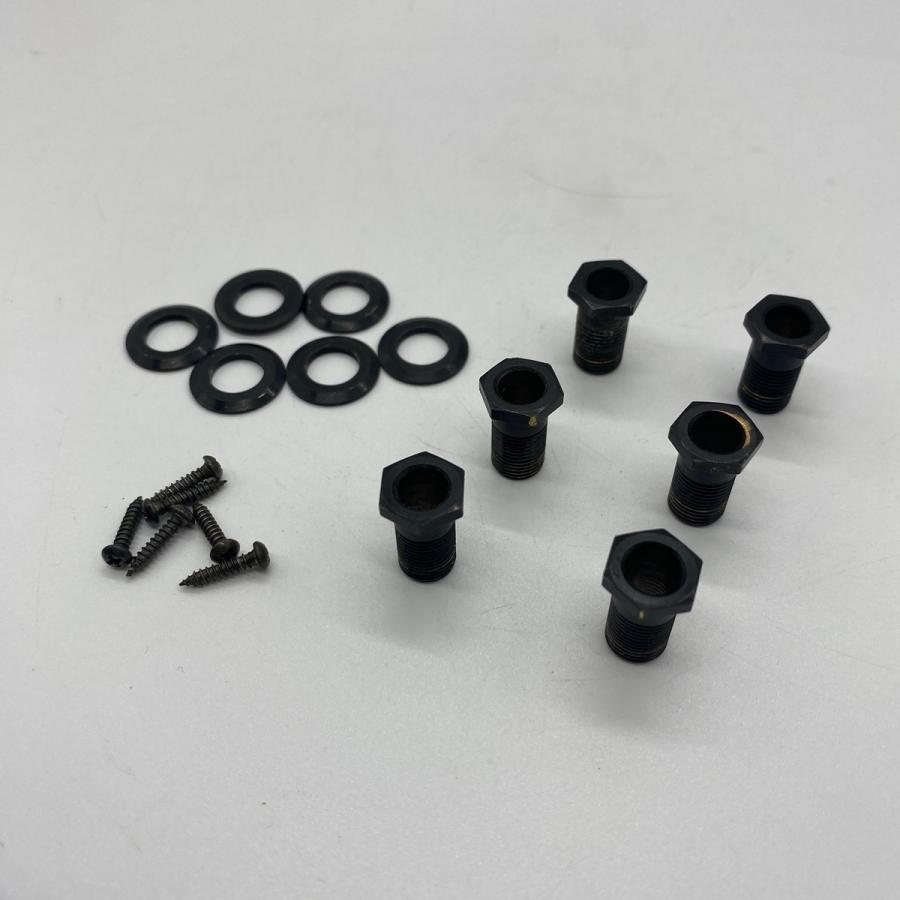 Aria Pro II エレキギター用 ブラックペグ パーツ 糸巻き Guitar Pegs