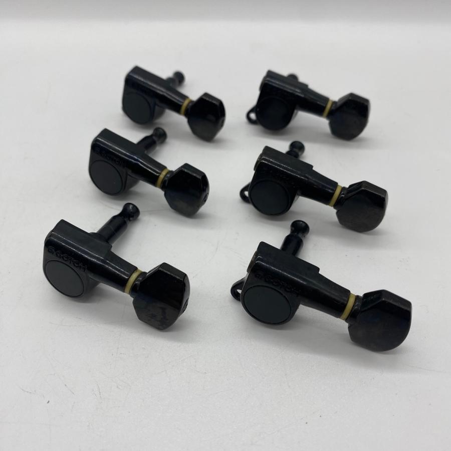Gotoh エレキギター用 ブラック ロトマチックペグ パーツ 糸巻き