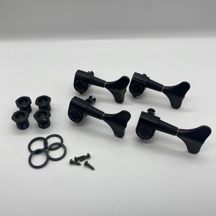 Gotoh エレキベース用 ブラック ロトマチックペグ パーツ 糸巻き