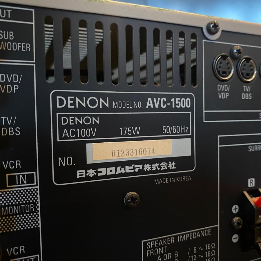 DENON Denon AVC-1500 AV Surround Amplifier デノン AVアンプ