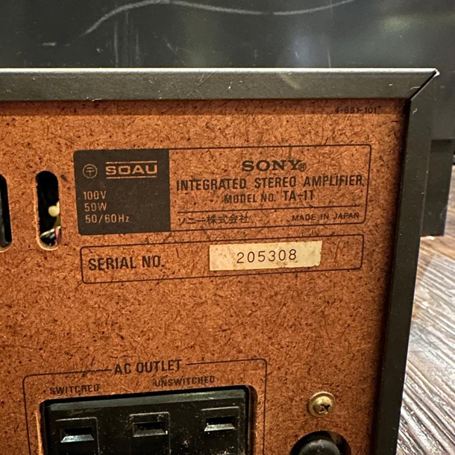 SONY（ソニー） Sony TA-11 1970年代 プリメインアンプ -d065